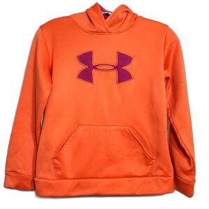 Under Armour Storm Youth Medium Orange & Purple Hoodie
